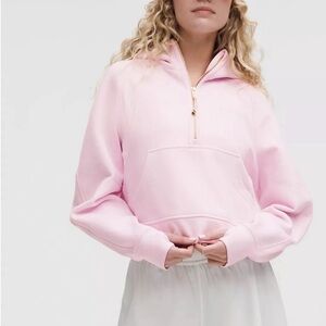 Lululemon Athletica Light Pink Half-Zip Sweatshirt